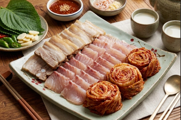 정통 홍어삼합